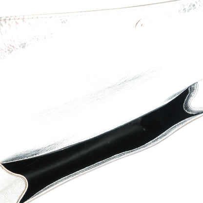 Saint Laurent Metallic Calfskin Monogram Large Belle De Jour Clutch Silver 5 of 9