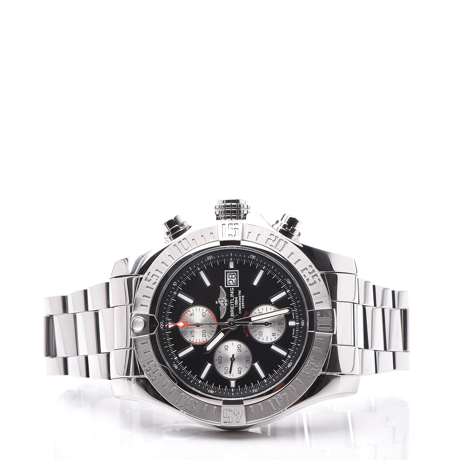 Breitling Stainless Steel 48mm Super Avenger II Automatic Watch Volcano Black A13371 3 of 8