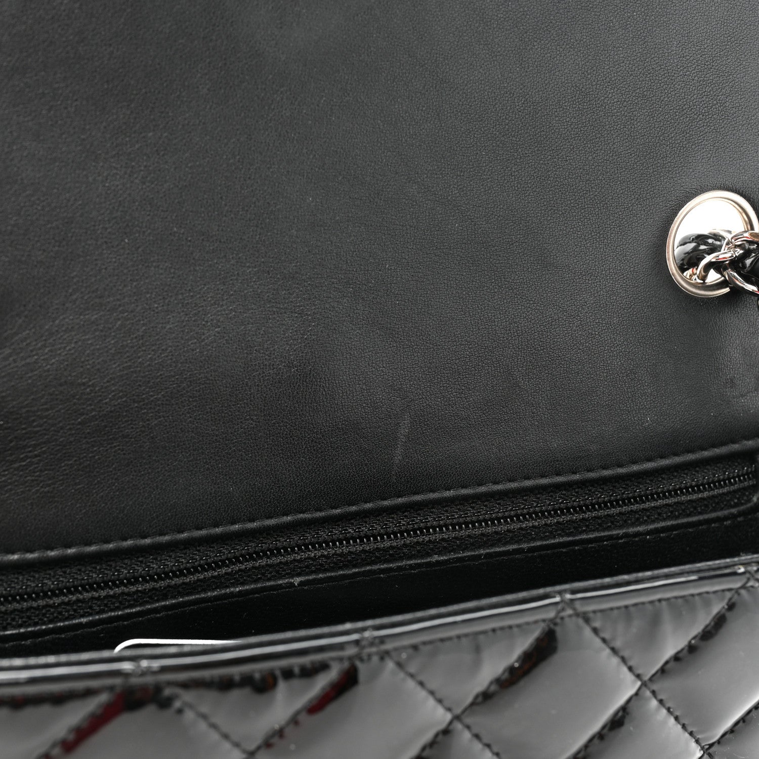 Chanel Patent Calfskin Quilted Mini Rectangular Flap Black 10 of 11