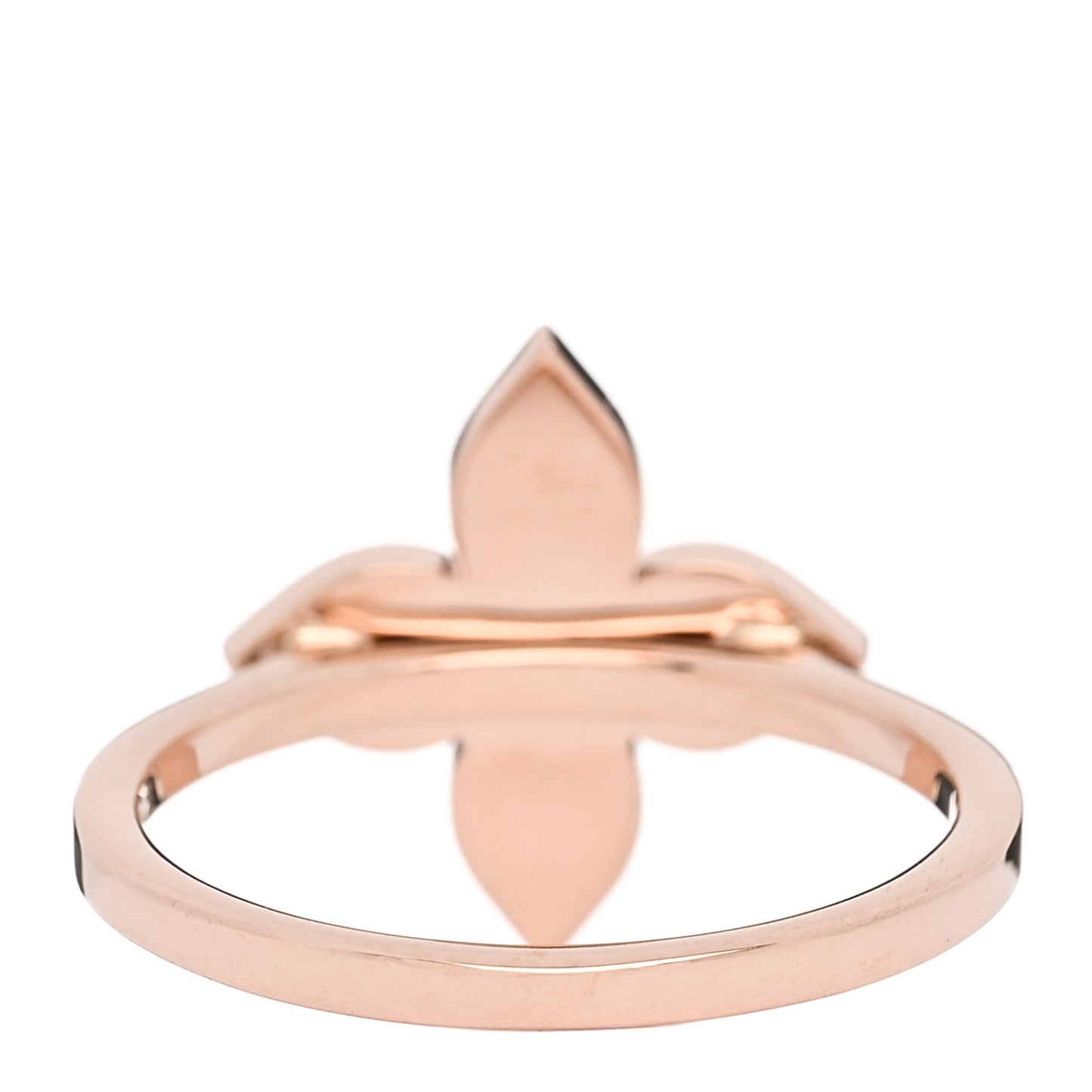 18K Pink Gold Diamond Star Blossom Ring 53 6.5