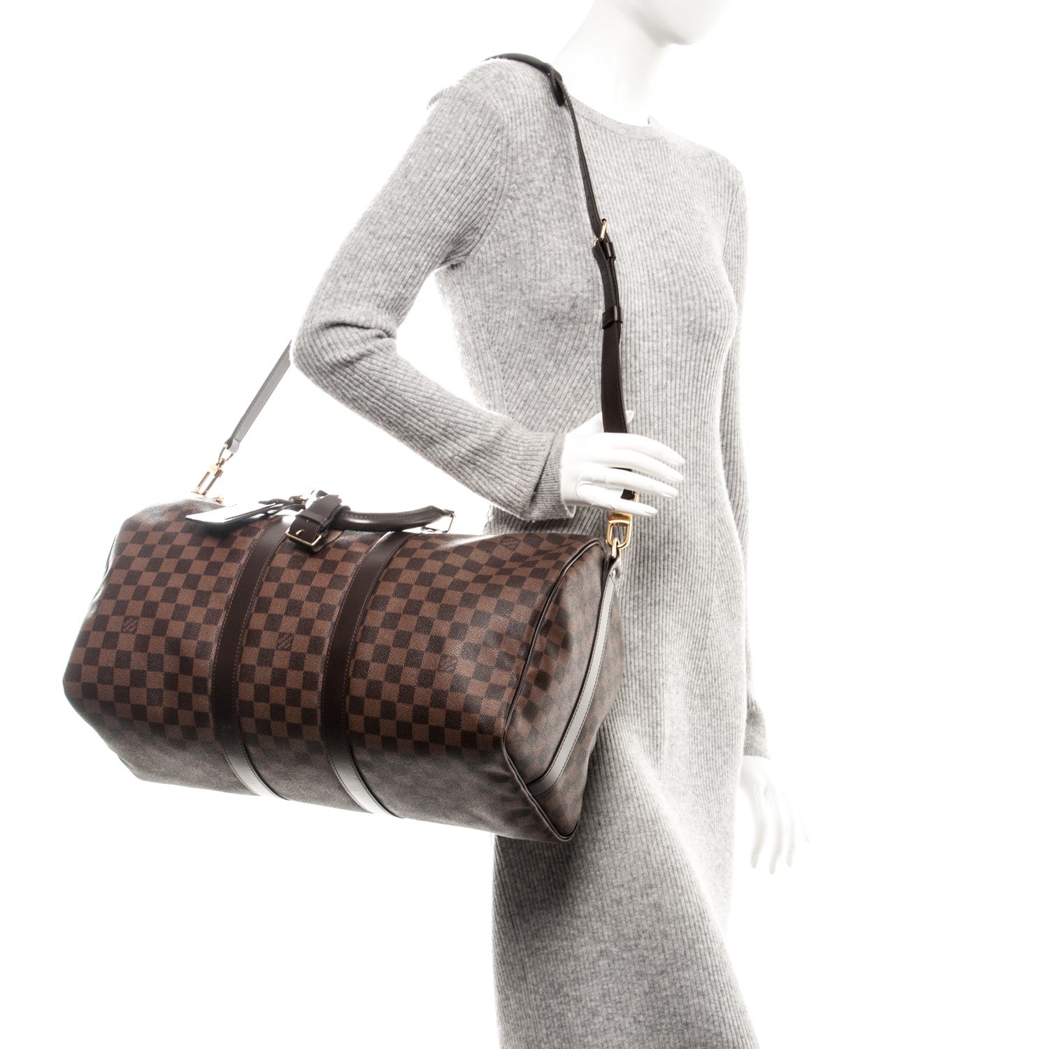 Louis Vuitton Damier Ebene Keepall Bandouliere 45 2 of 7