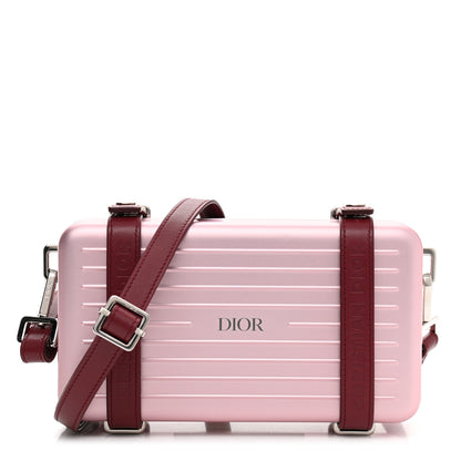 Christian Dior X RIMOWA Aluminum Personal Clutch On Strap Rose 1 of 10