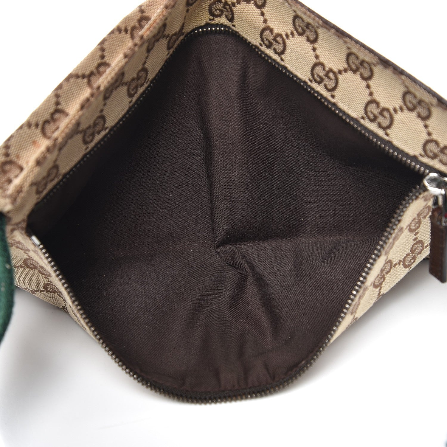 Gucci GG Monogram Double Pocket Belt Bag Dark Brown 5 of 10