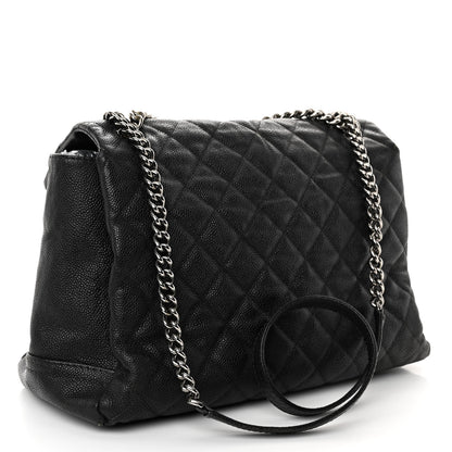 Chanel Iridescent Caviar Medium Lady Pearly Flap Black 3 of 14