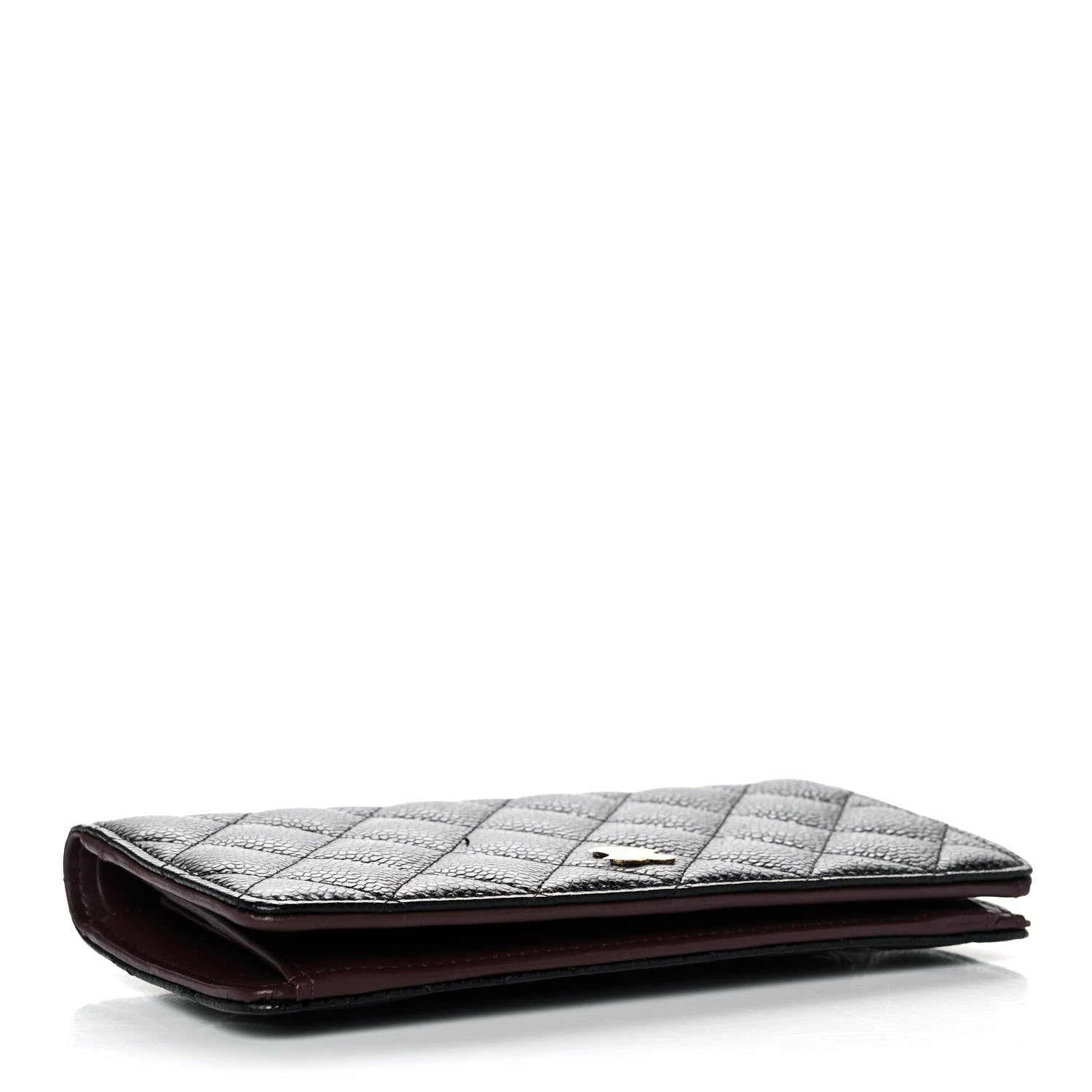 Chanel Caviar Quilted Yen Wallet Black 4 of 12