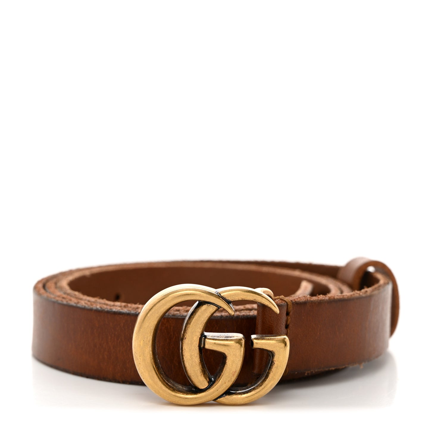 Faded Calfskin Double G 20mm Belt 80/32 Cuir