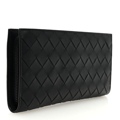 Bottega Veneta Nappa Intrecciato Zip Wallet Black 3 of 7