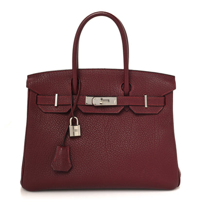 Hermes Fjord BIRKIN 30 Rouge H 1 of 14