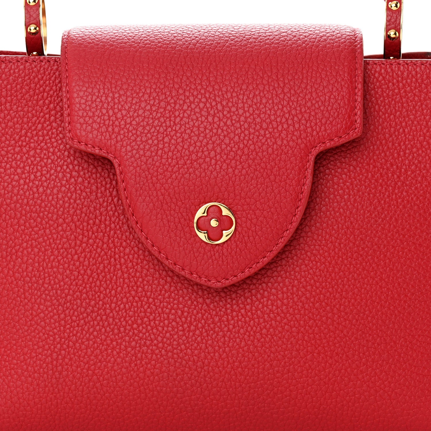 Louis Vuitton Taurillon Capucines PM Scarlet 7 of 16