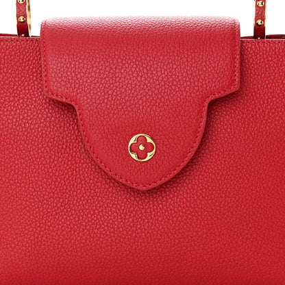 Louis Vuitton Taurillon Capucines PM Scarlet 7 of 16
