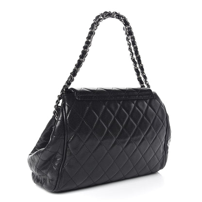 Chanel Caviar Quilted Timeless Accordion Flap Black 3 of 14