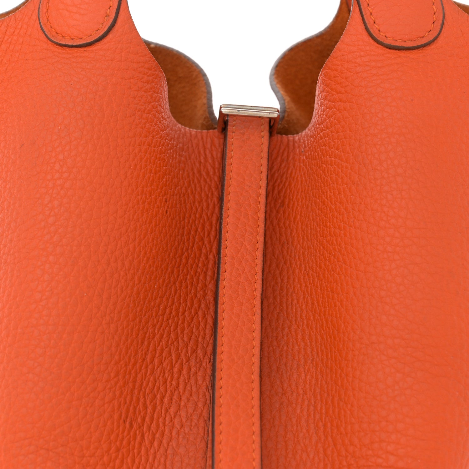 Hermes Taurillon Clemence Picotin Lock 22 MM Orange 8 of 12