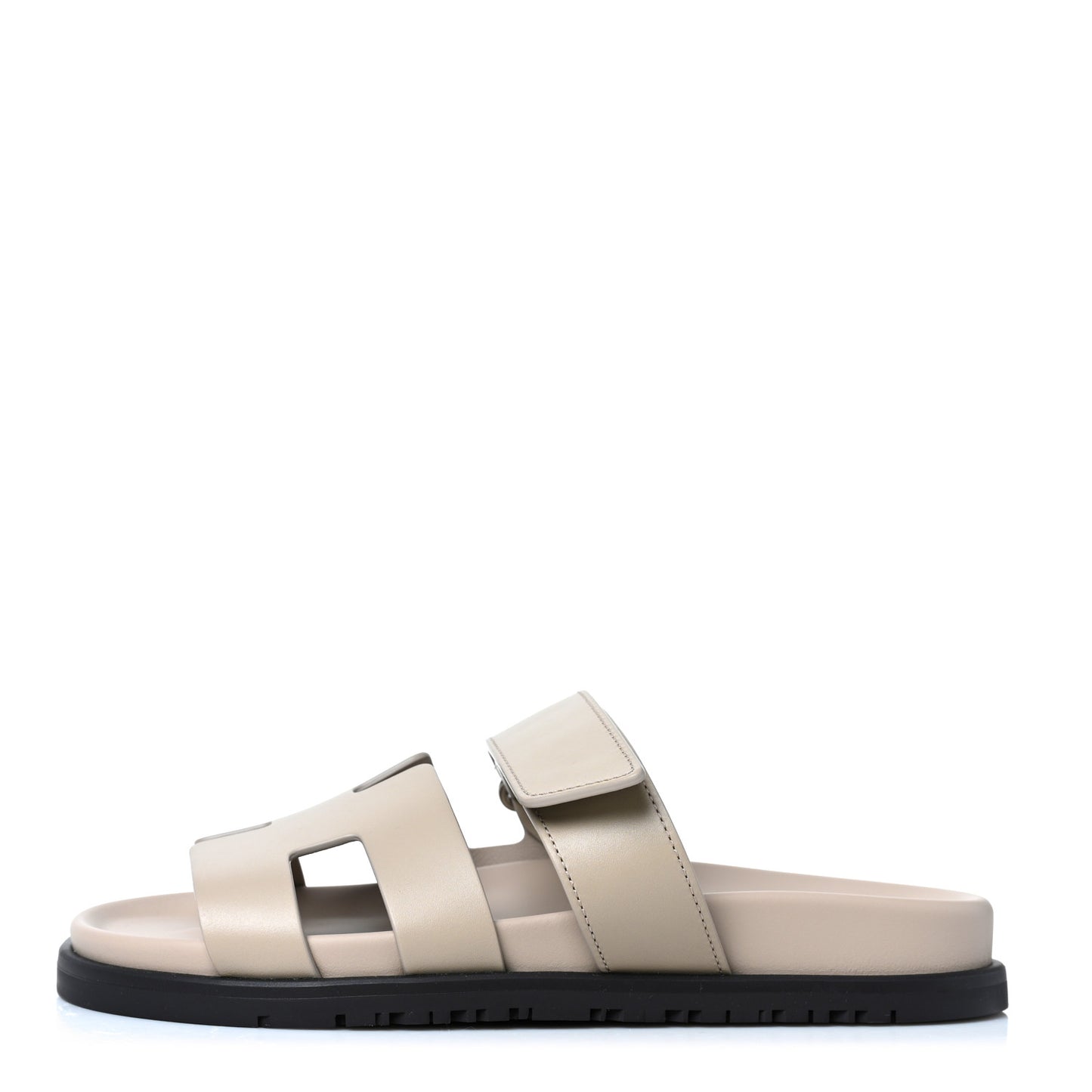 Calfskin Womens Chypre Sandals 36.5 Beige Mastic