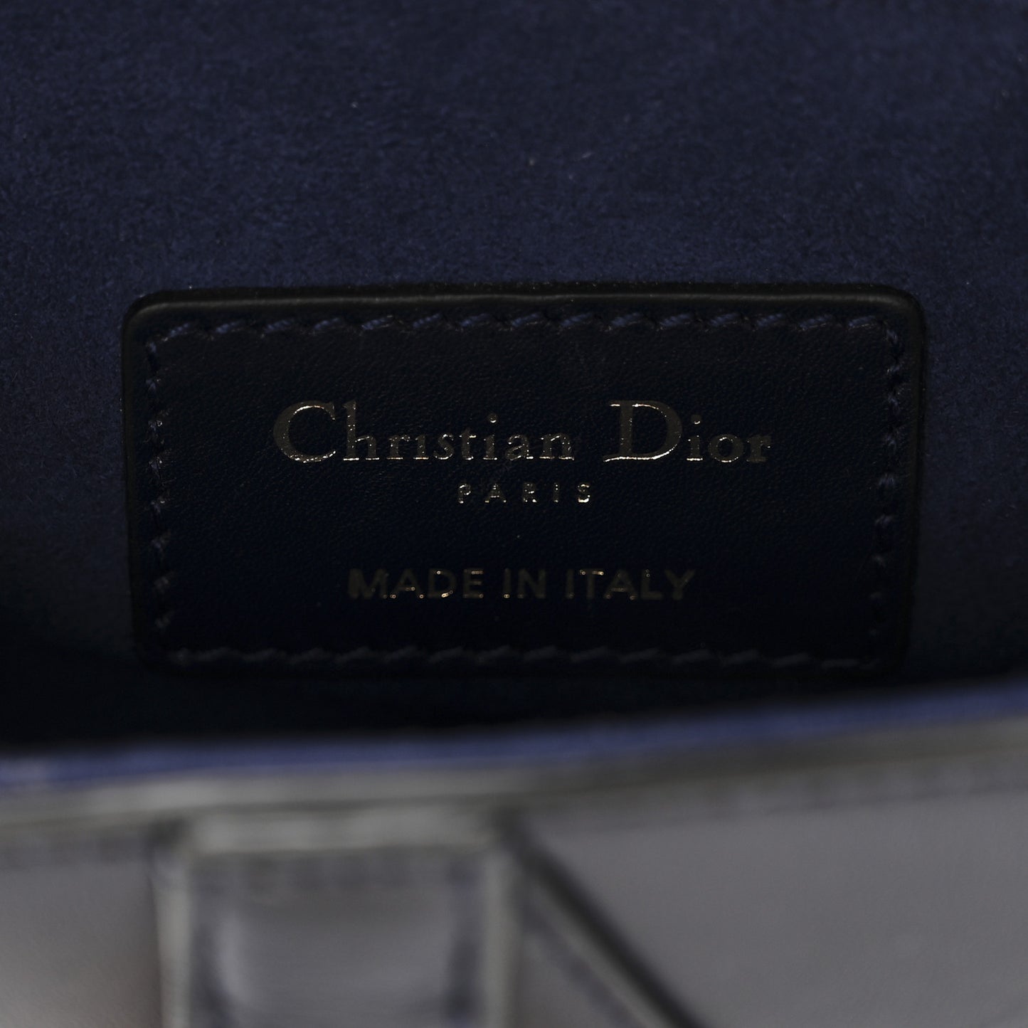 Calfskin Mini Saddle Bag Blue