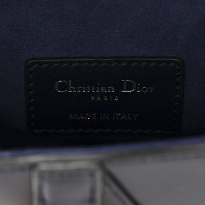 Christian Dior Calfskin Mini Saddle Bag Blue 6 of 9