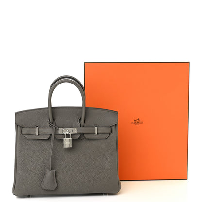 Hermes Togo Birkin 25 Etain 11 of 11
