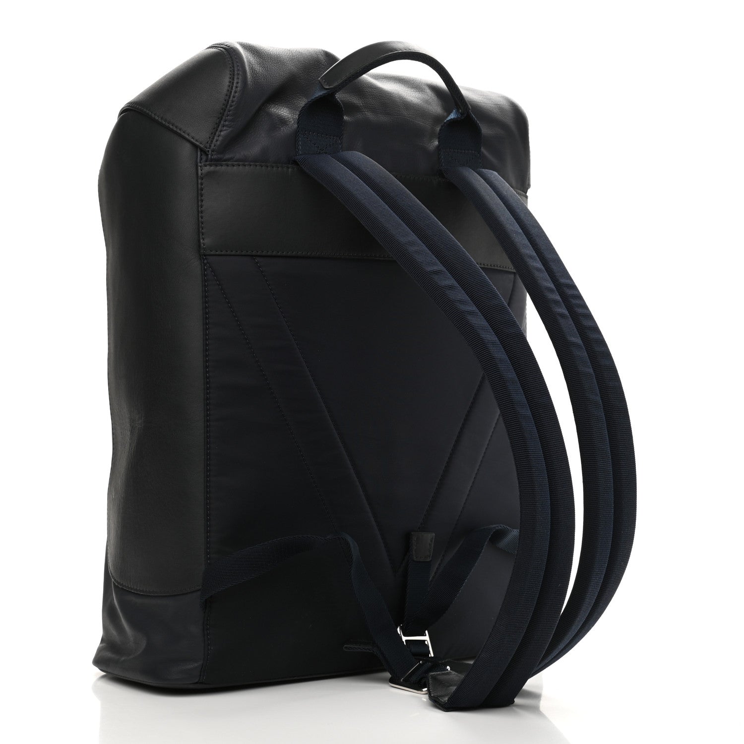 Louis Vuitton Calfskin Nylon V Line Pulse Backpack Navy Black 3 of 9