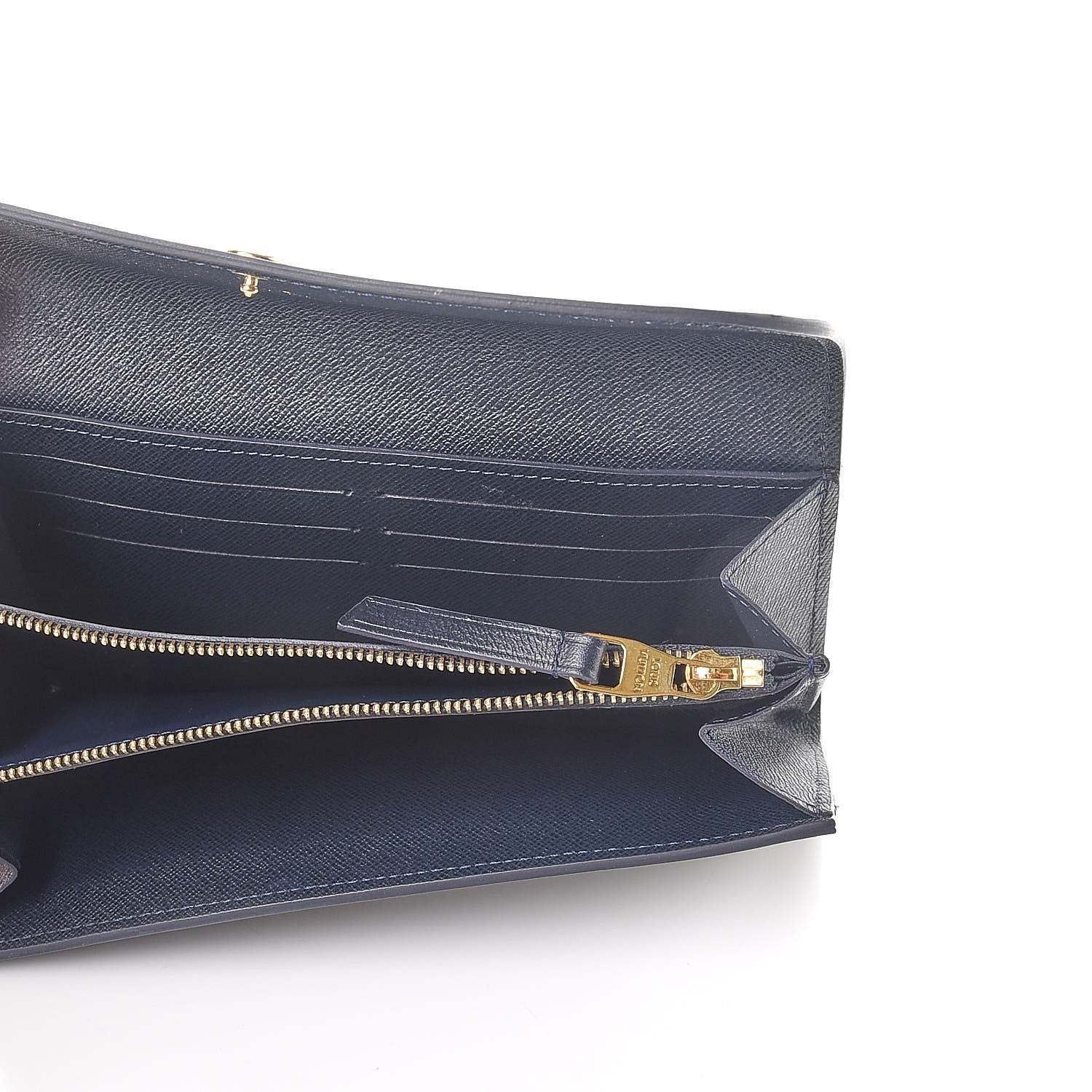 Louis Vuitton Mini Lin Wallet Navy 5 of 7
