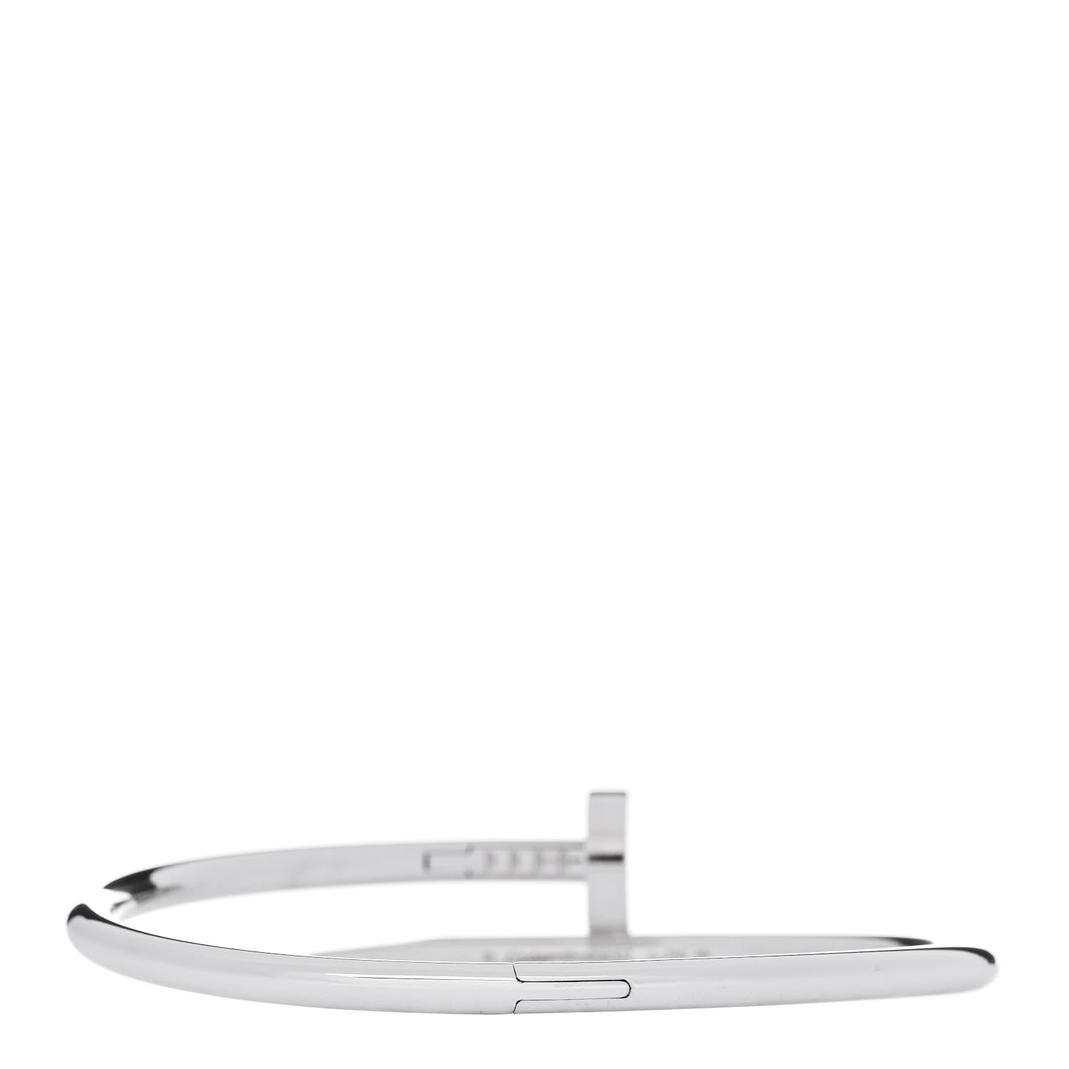 Cartier 18K White Gold Juste Un Clou Bracelet 17 3 of 6