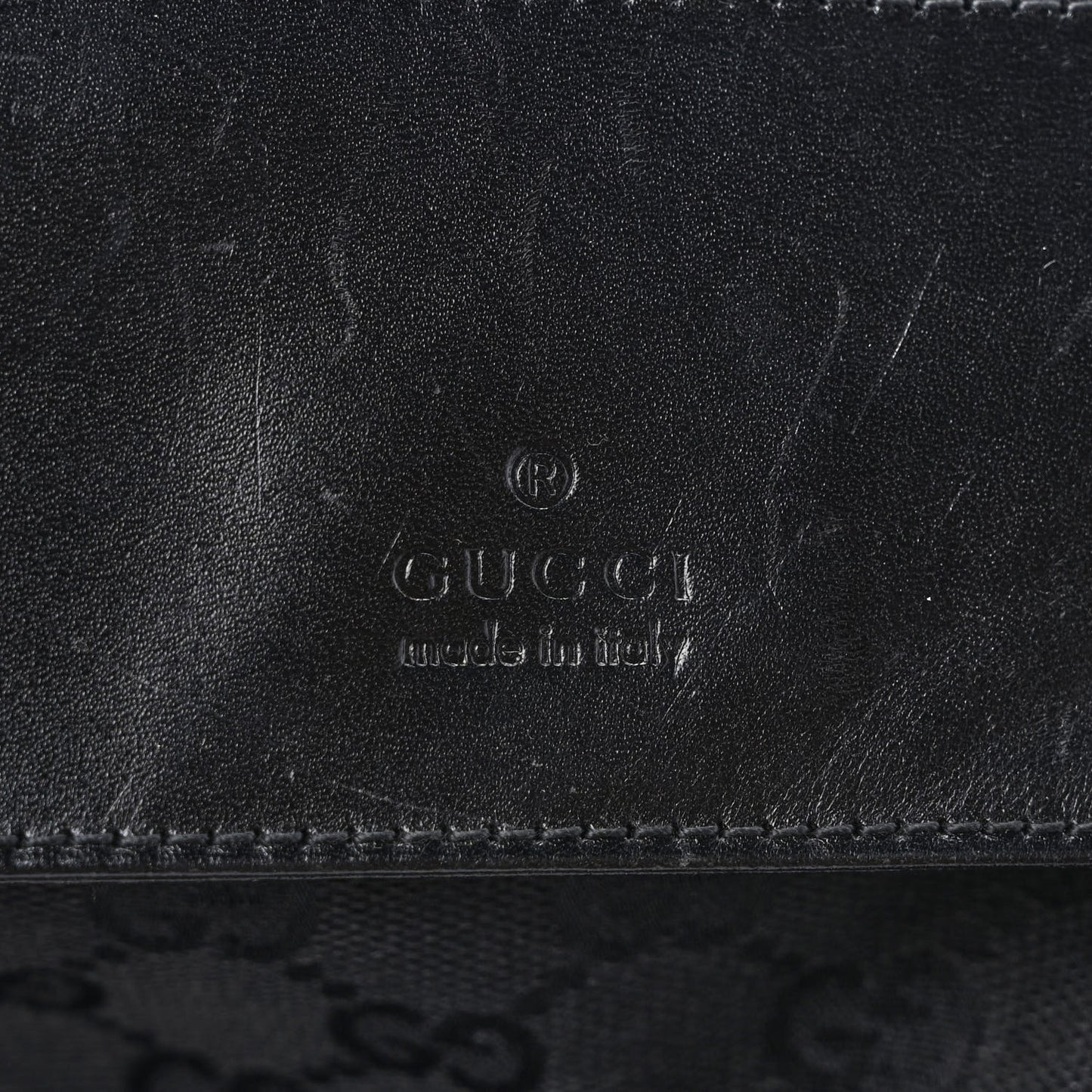 GG Monogram Double Pocket Belt Bag Black