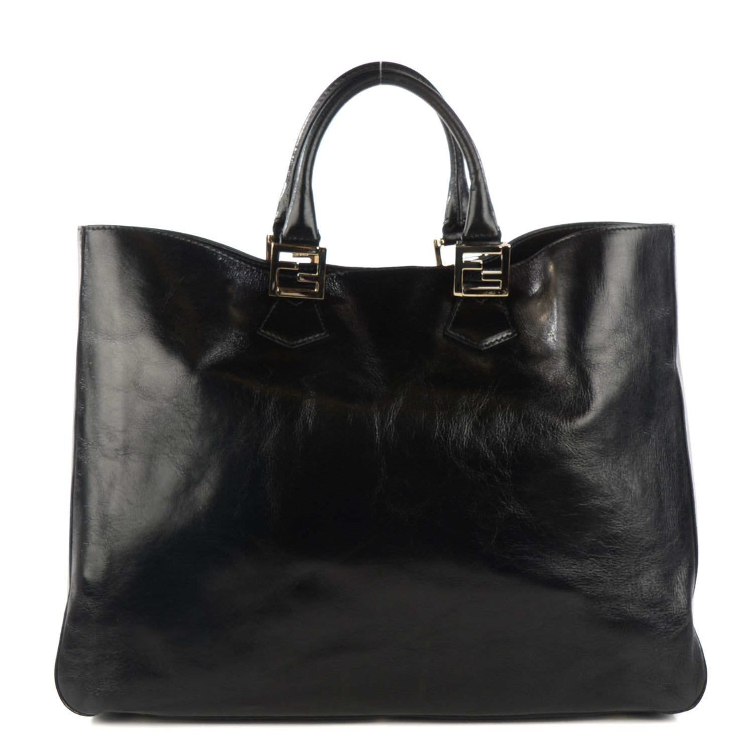 Fendi Vitello Acqua Large Twins Tote Black 1 of 8