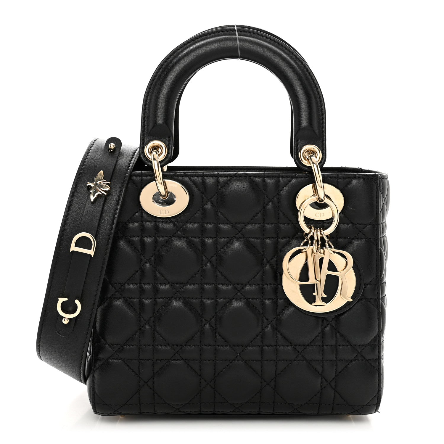 Christian Dior Lambskin Cannage Small My ABCDior Lady Dior Black 1 of 10