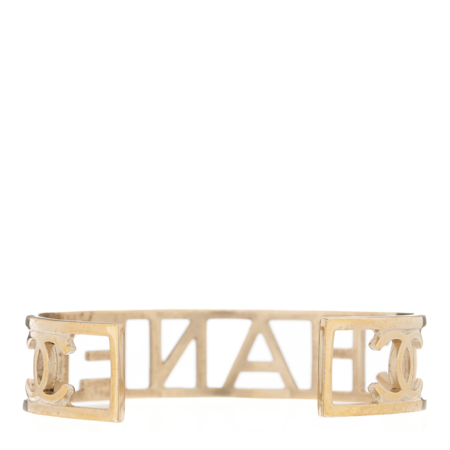 Metal Logo Cuff Gold