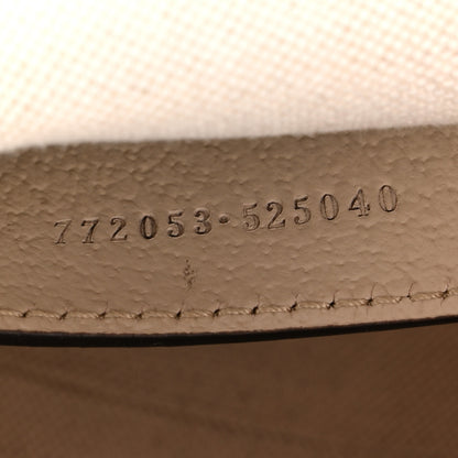 Gucci GG Supreme Monogram Textured Dollar Calfskin Web Ophidia Mini Top Handle Bag Beige Mystic White Oatmeal 7 of 10