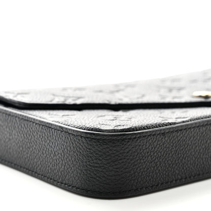 Louis Vuitton Empreinte Pochette Felicie Chain Wallet Black 8 of 9