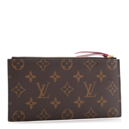 Louis Vuitton Monogram Felicie Chain Wallet Zippered Insert Fuchsia 3 of 8