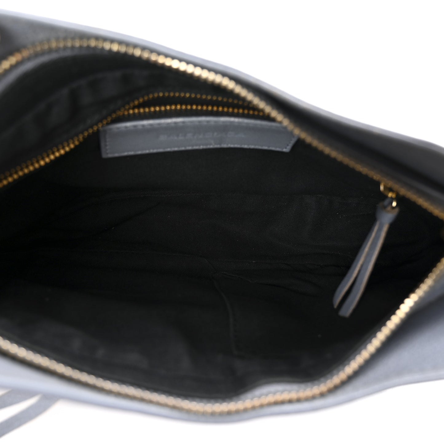 Chevre Gold Metallic Edge Hardware Hip Gris Acier