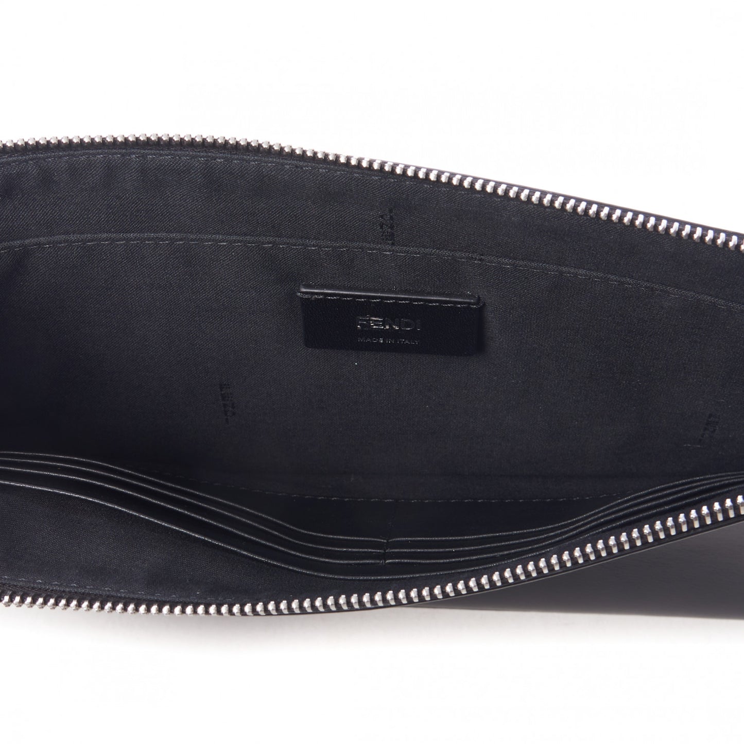 Vitello Grace Light Logo Clutch Bag Black Sunflower