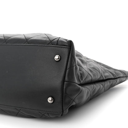 Chanel Calfskin Quilted Large Coco Pleats Tote Black 12 of 12
