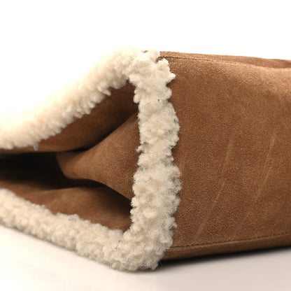 Telfar X UGG Suede Shearling Medium Shopping Bag Chestnut 8 of 12