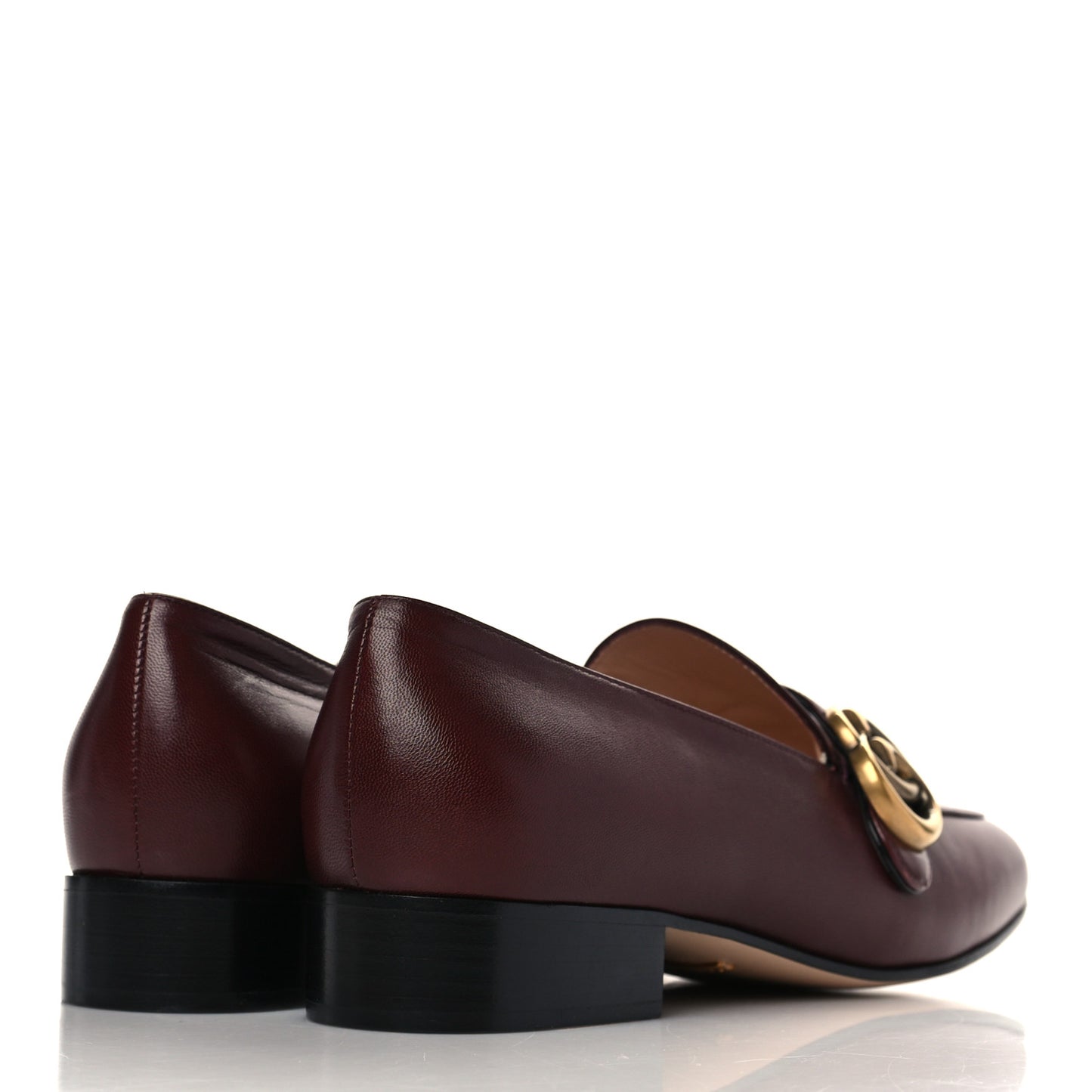 Malaga Kid Womens GG Marmont Loafers 37 Vintage Bordeaux