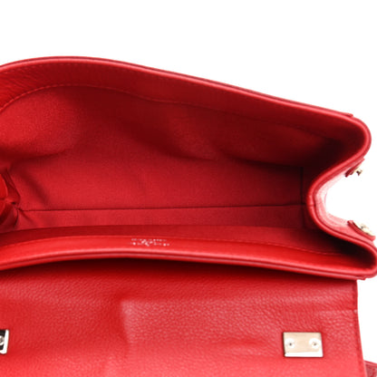 Louis Vuitton Calfskin Lockme II Chain Bag BB Rubis 5 of 14