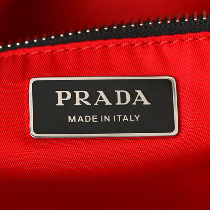 Prada Tessuto Nylon Pocket Top Handle Bag Black Fuoco 6 of 8