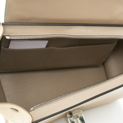 Celine Drummed Calfskin Suede Small Trapeze Dune 5 of 7