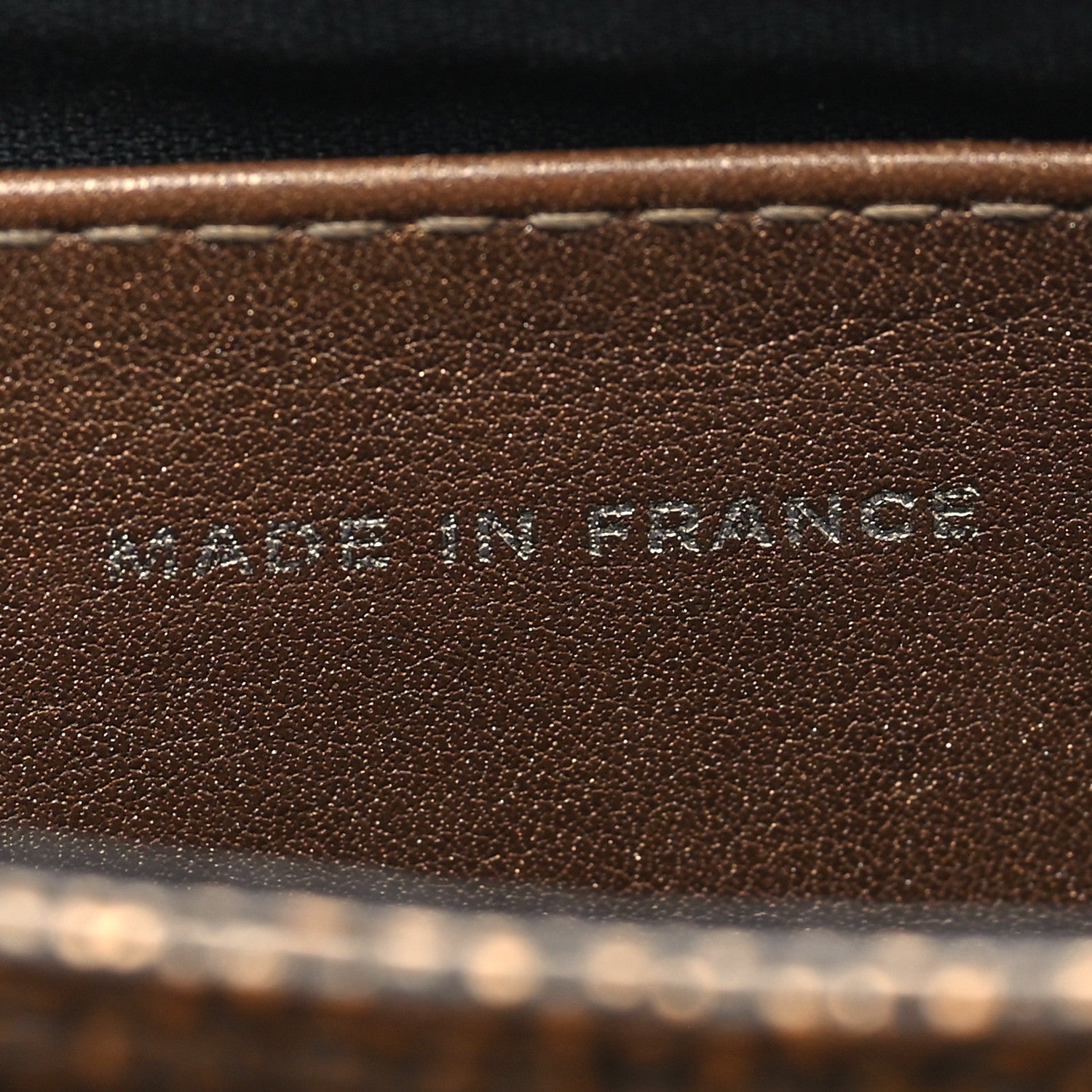 Chanel Metallic Caviar Half Moon Wallet On Chain WOC Bronze 7 of 15