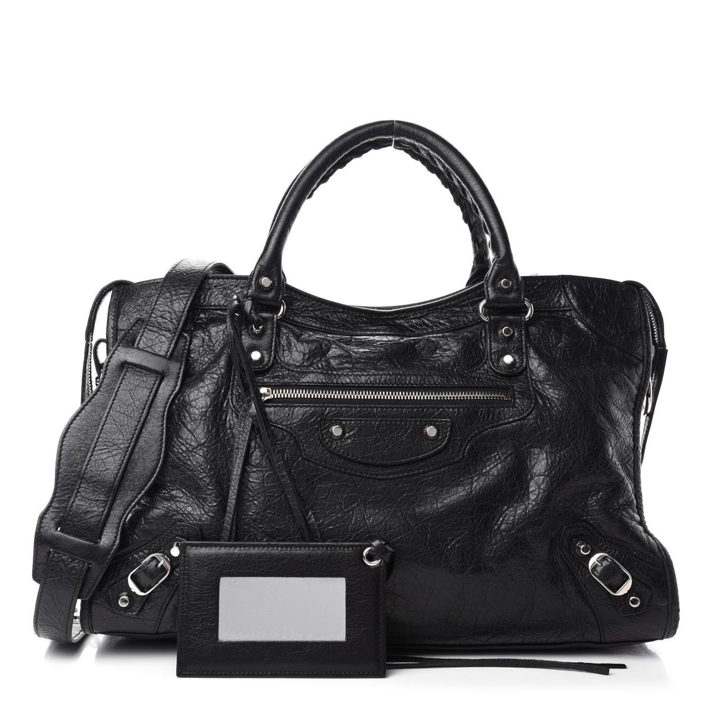 Agneau Classic Silver Hardware City Black
