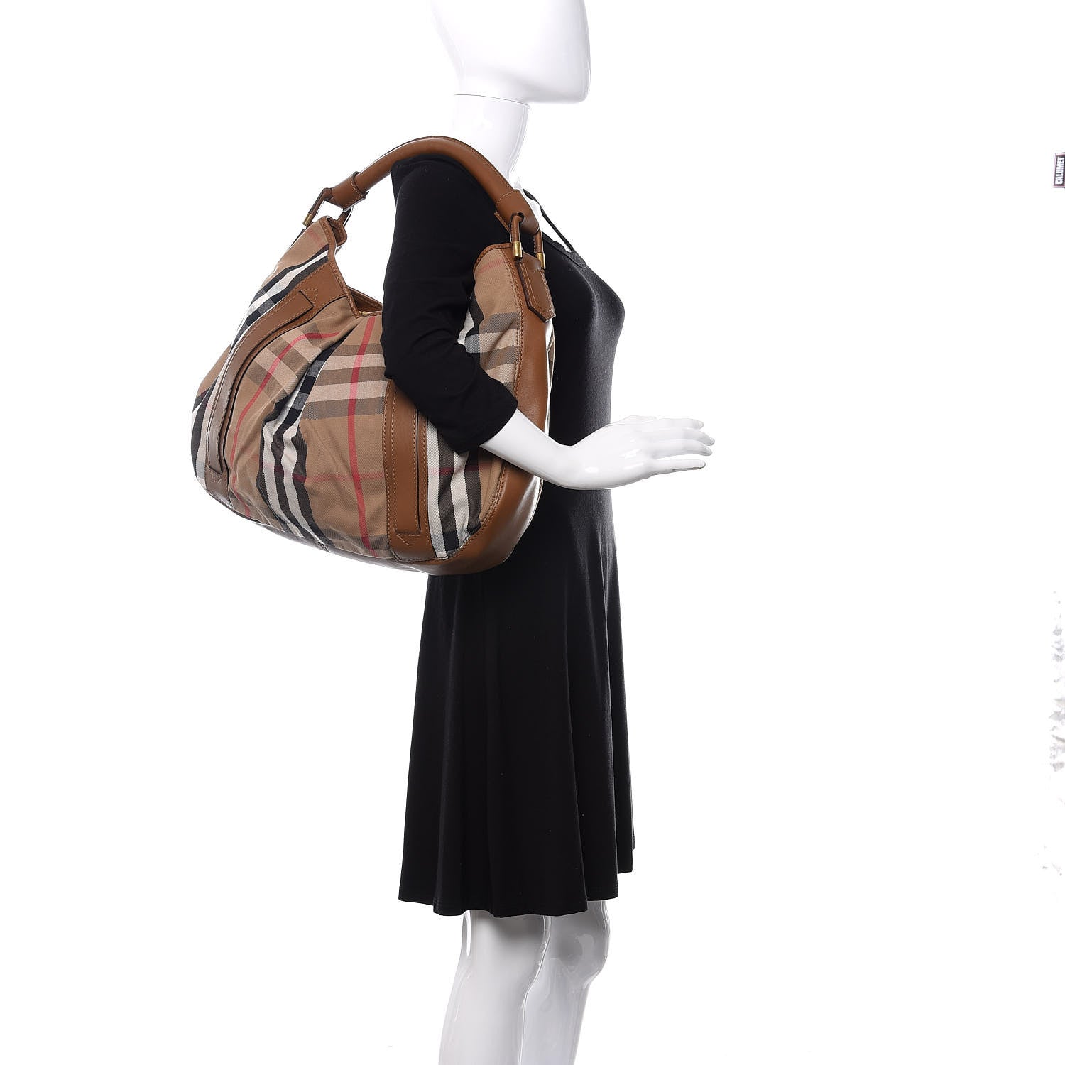 Burberry House Check Hobo Brown 2 of 9