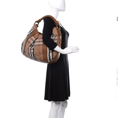 Burberry House Check Hobo Brown 2 of 9