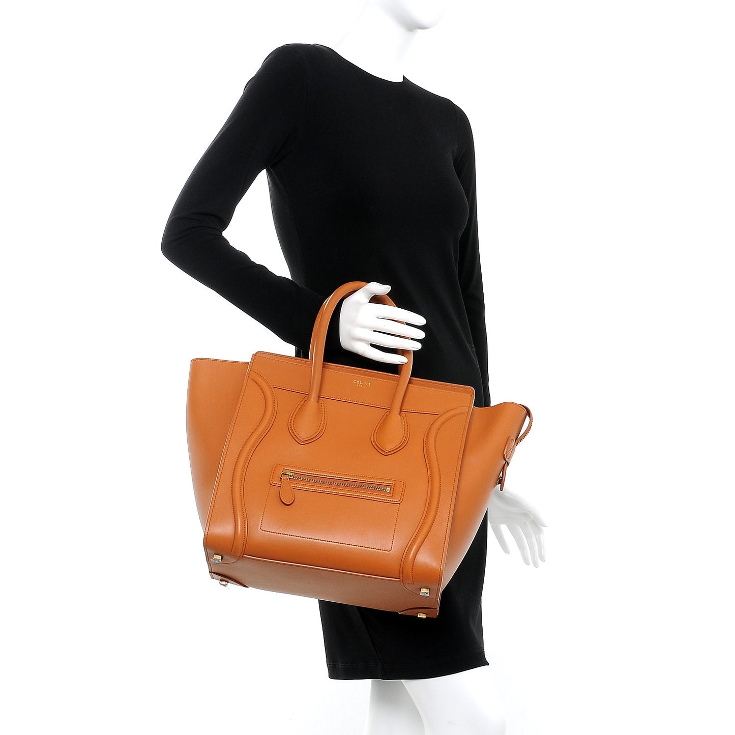 Smooth Calfskin Mini Luggage Light Copper