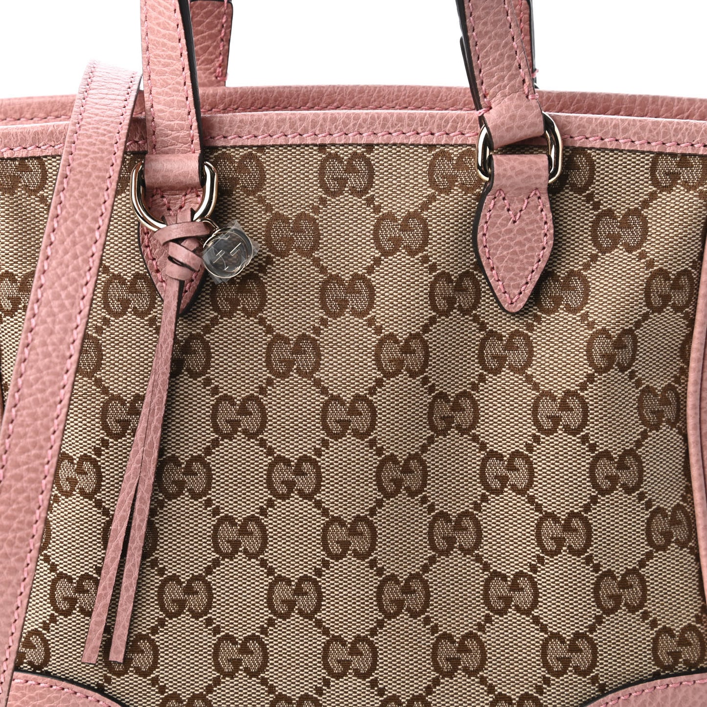 Monogram Small Bree Tote Beige Soft Pink