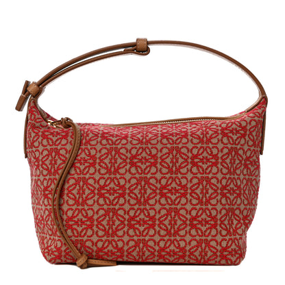 Loewe Jacquard Anagram Calfskin Small Cubi Bag Red Warm Desert 1 of 12