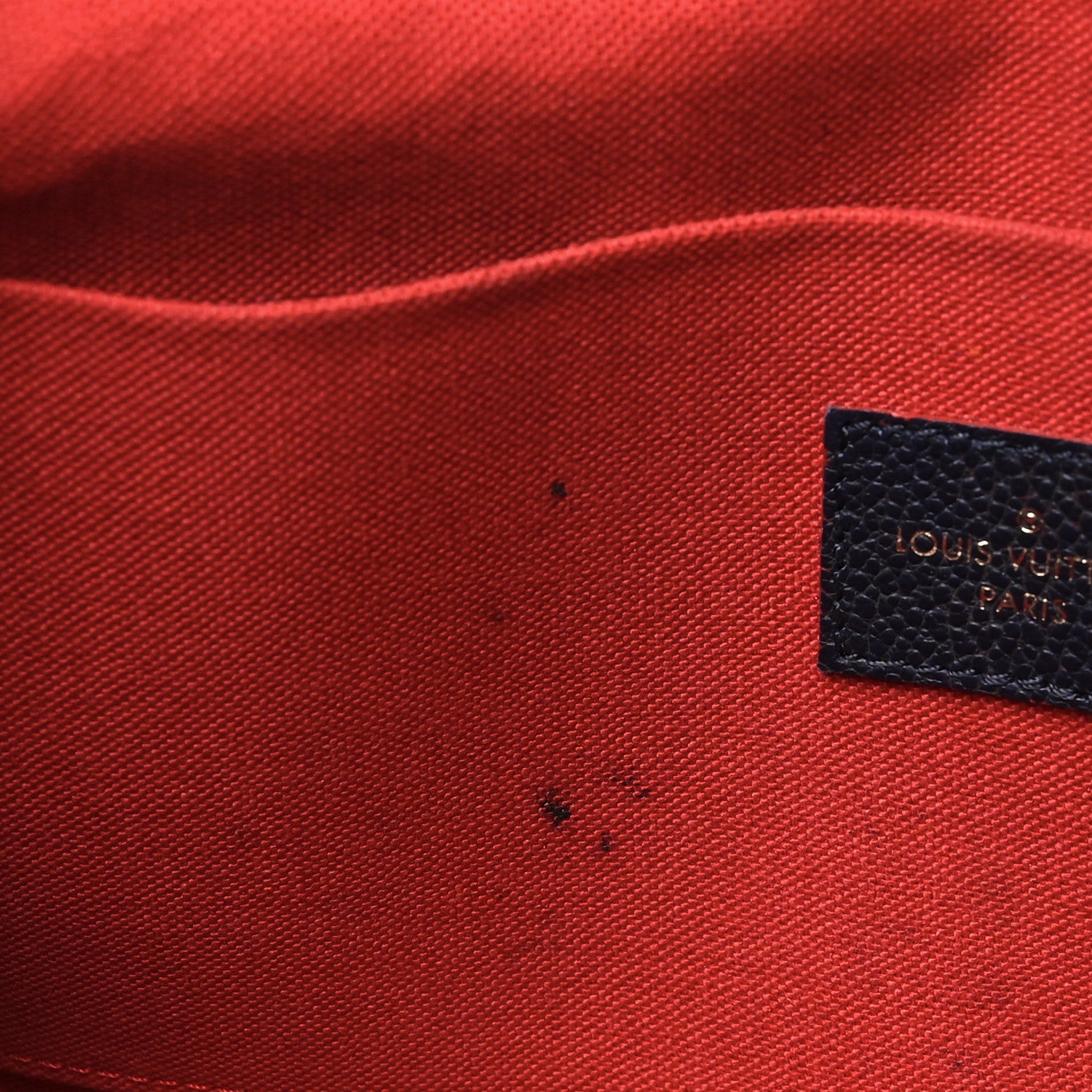 Louis Vuitton Empreinte Pochette Felicie Chain Wallet Marine Rouge 10 of 11