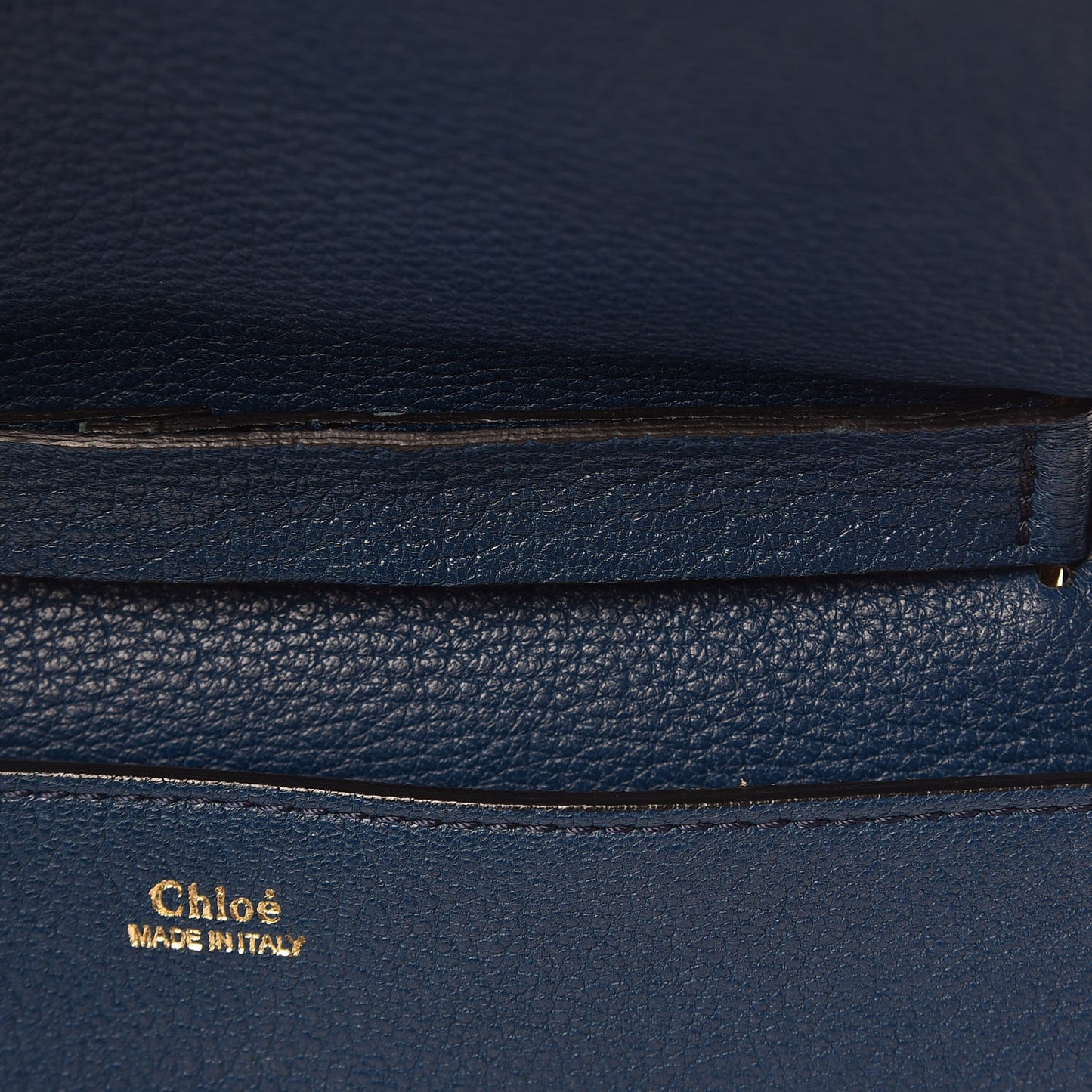 Grained Lambskin Large Drew Shoulder Bag Factory Blue