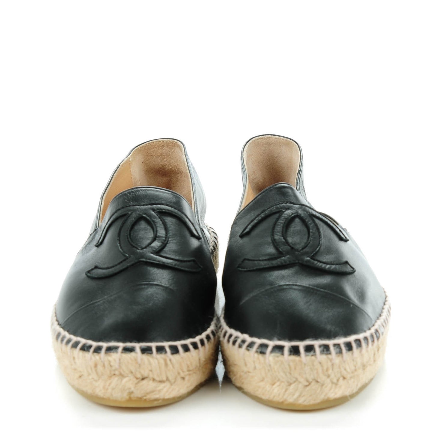Lambskin CC Espadrilles 36 Black