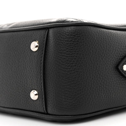 Gucci Piuma Calfskin Jumbo GG Embossed Medium Messenger Bag Black 10 of 11