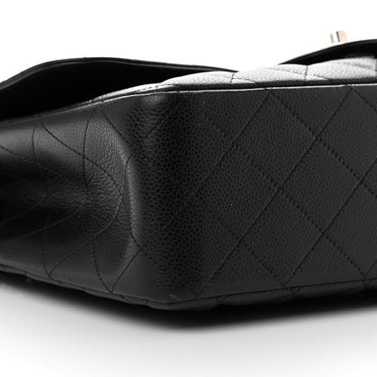 Chanel Caviar Quilted Jumbo Single Flap Black 9 of 13